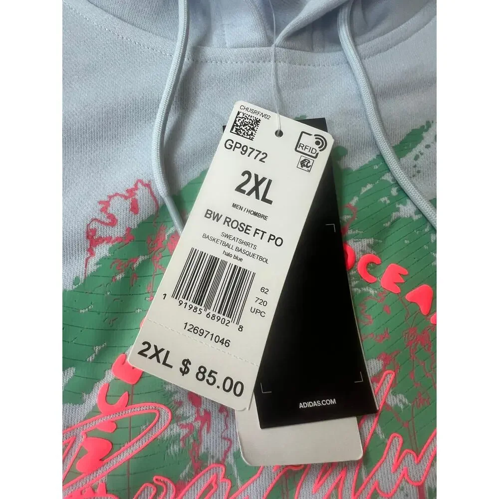 adidas Derrick Rose Boardwalk Hoodie Venice Beach California GP9772 Men 2XL